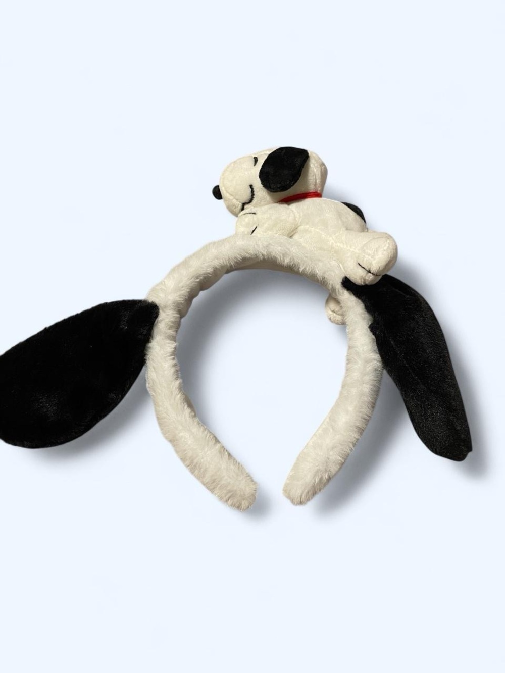 Snoopy Plush Black & White Puppy Ear Headband for Kids
